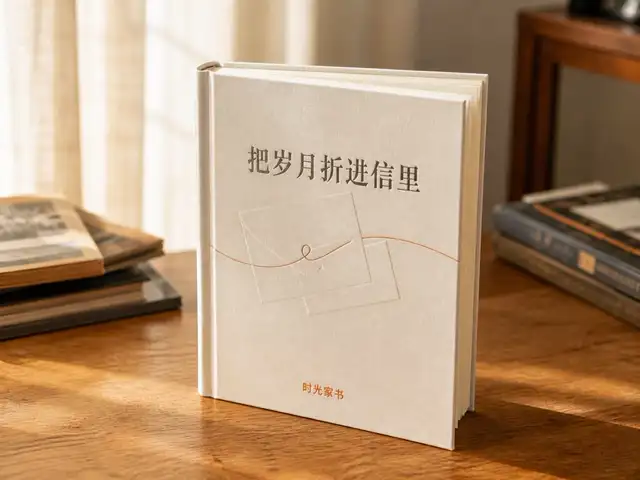 回忆录封面设计示例一，展示装帧与用纸质感