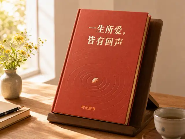 回忆录封面设计示例四，展示装帧与用纸质感
