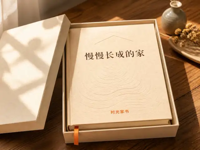 回忆录封面设计示例六，展示装帧与用纸质感